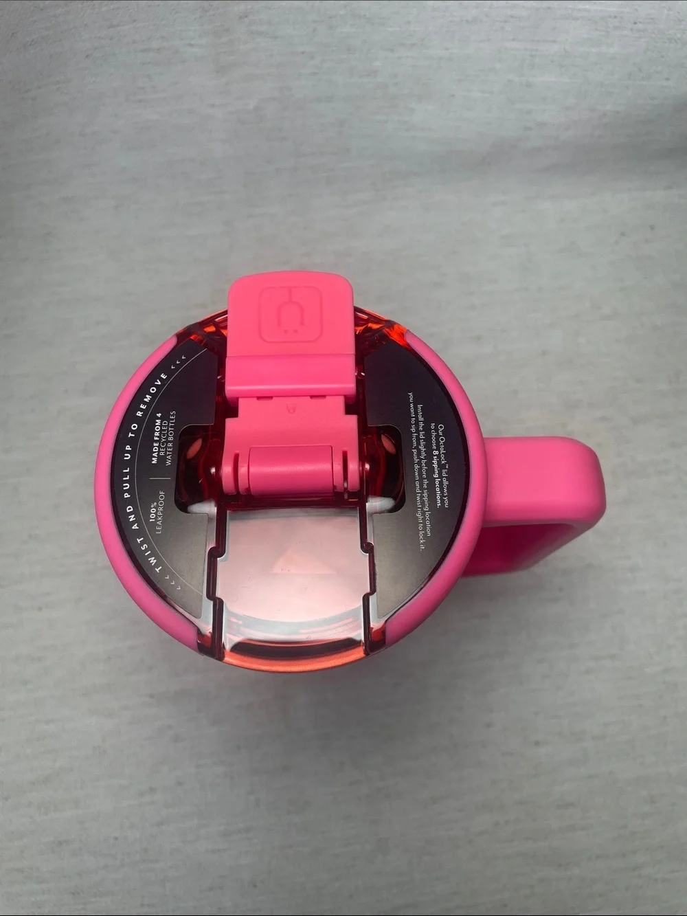Brümate Neon Pink Insulated Travel Mug with Handle - 35oz for Women